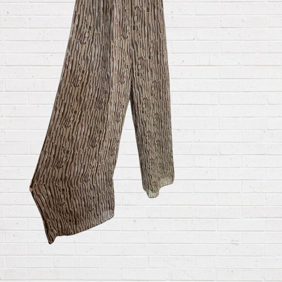 LUSH Sleeveless Jumper Jumpsuit Pants  Romper Olive Green Mustard Gold Palazzo S - Picture 6 of 11